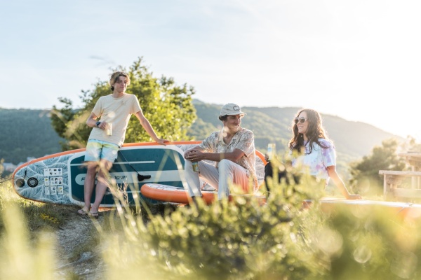 SUP-доска All-Round iSUP Tropic 10'10" 330х81х15см, насос, алюм. весло, лиш, киль, сумка, до 150 кг